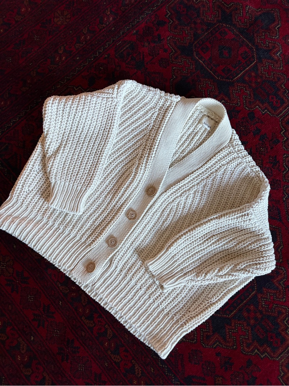 Babaa No.18 Cardigan in Natural